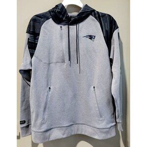 Under Armour New England Patriots Combine Authentic Black & Gray Hoodie -- Large